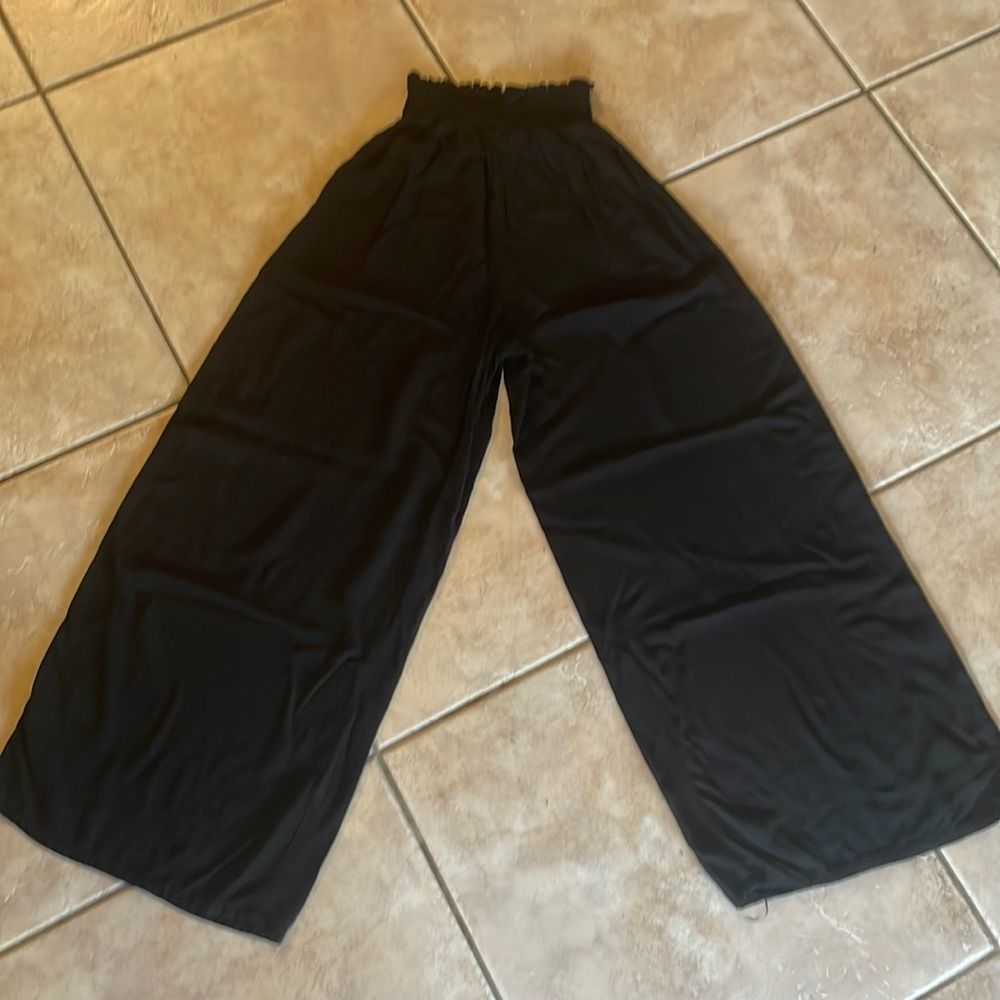 Black 21 Capri wide leg cotton pants medium